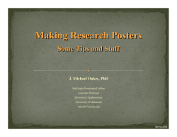 Making Posters - SPH Alumni Community