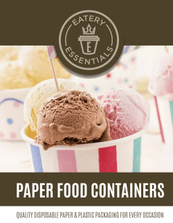Paper Food Containers