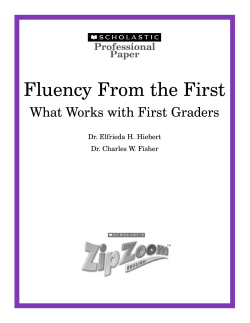 Fluency From the First