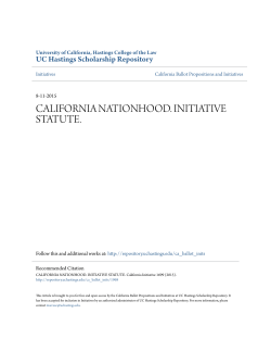 california nationhood. initiative statute.
