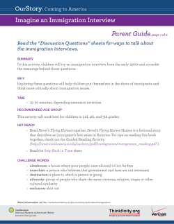 Imagine an Immigration Interview - National Museum of American