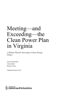 Meeting&mdash;and Exceeding&mdash;the Clean Power Plan in Virginia