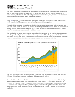 The federal government spends over $500 billion annually on grants