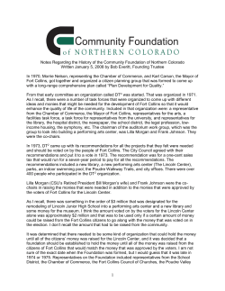 to read - Community Foundation of Northern Colorado