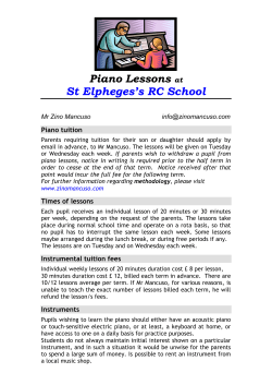 Piano Lessons at - Zino Mancuso Welcome Page