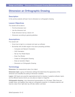 Dimension an Orthographic Drawing (Mechanical