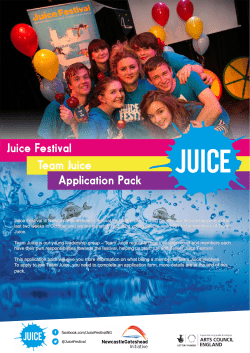 Juice Festival Team Juice Application Pack Team Juice
