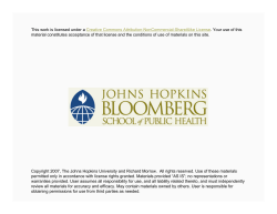 Epidemiology and Control of Malaria (Morrow)