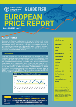 Globefish European Fish Price Report. Issue 4/2015