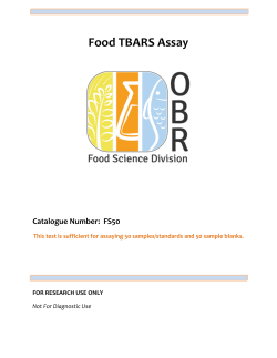 Food TBARS Assay