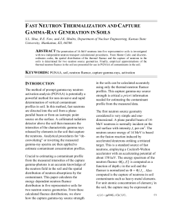 fast neutron thermalization and capture gamma