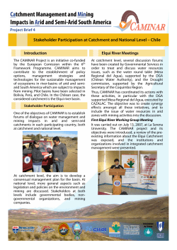 Catchment Management and Mining Impacts in Arid and