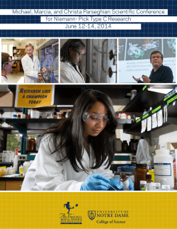 Michael, Marcia, and Christa Parseghian Scientific Conference for