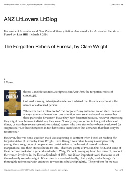 The Forgotten Rebels of Eureka, by Clare Wright | ANZ LitLovers
