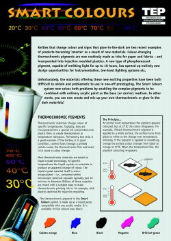 THERMOCHROMIC PIGMENTS