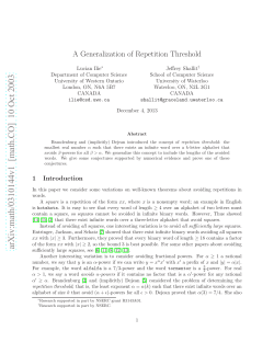 arXiv:math/0310144v1 [math.CO] 10 Oct 2003