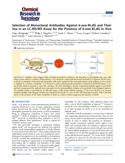 Selection of Monoclonal Antibodies Against 6-oxo