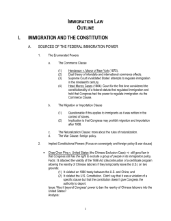 immigration law - American University Washington College of Law
