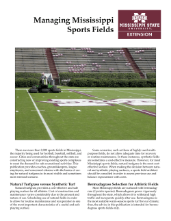 Managing Mississippi Sports Fields