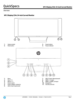 HP Z Display Z34c 34-inch Curved Monitor