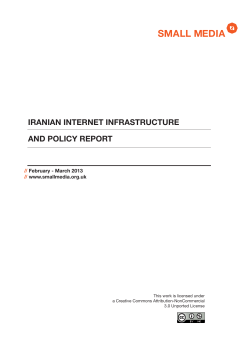 Iranian Internet Infrastructure and Policy