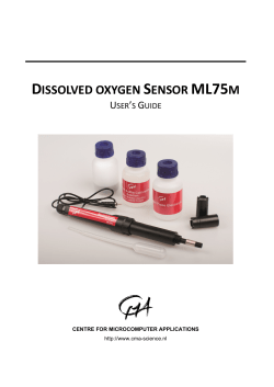dissolved oxygen sensor ml75m - CMA