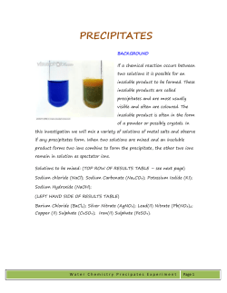 Precipitates