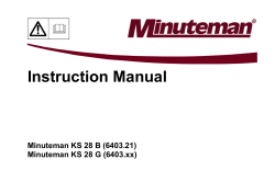 Instruction Manual - Minuteman International