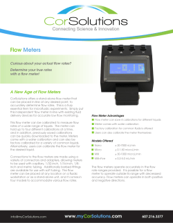 Flow Meters - CorSolutions