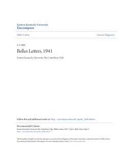 Belles Lettres, 1941 - Encompass