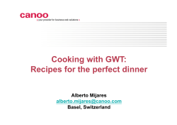 Cooking with GWT.pptx - Java User Group Switzerland