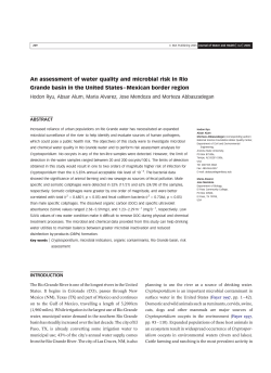 An assessment of water quality and microbial risk in Rio Grande