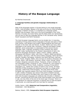 History of the Basque Language