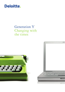 Generation Y Changing with the times