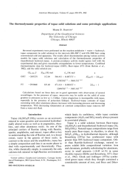 The thermodynamic properties of topaz solid solutions and some