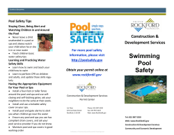 Swimming Pool Safety - the City of Rockford