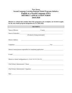 ESL - State of New Jersey