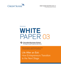 Life After an Exit: How Entrepreneurs Transition to