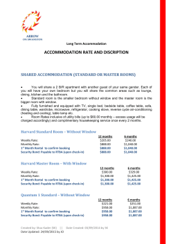 accommodation rate and discription