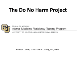 The Do No Harm Project