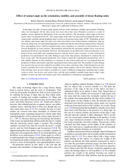 Effect of contact angle on the orientation, stability, and assembly of