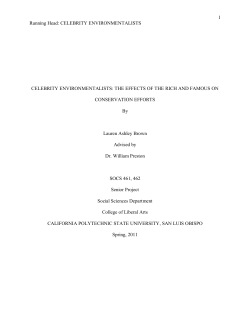 celebrity environmentalists