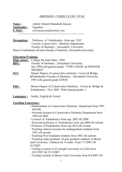 Prof. Asraf Zaazou - Beirut Arab University