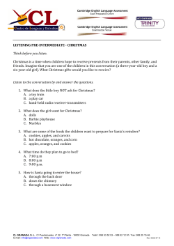 listening pre-intermediate - christmas