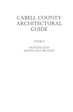 CABELL COUNTY ARCHITECTURAL GUIDE