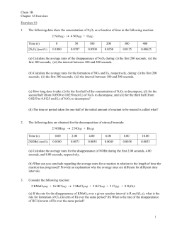 Chem 1B Chapter 12 Exercises