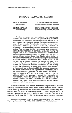 Reversal of Equivalence Relations