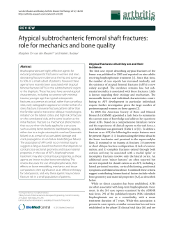 Atypical subtrochanteric femoral shaft fractures: role for mechanics