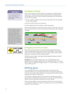 Basic driving skills&ndash;part 4
