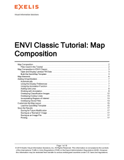 ENVI Classic Tutorial